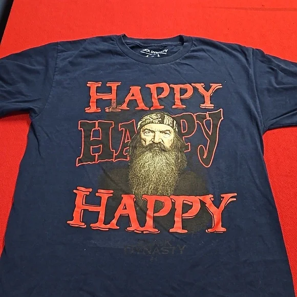 A & E Network's Duck Dynasty graphic tee short sleeve black Lrg. EUC - Picture 2 of 6